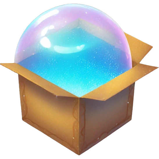 Glittery 3D like bubble effect 𓂺THE MAGIC BOX✨ emoji