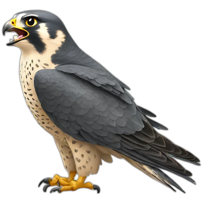 peregrine falcon roar emoji