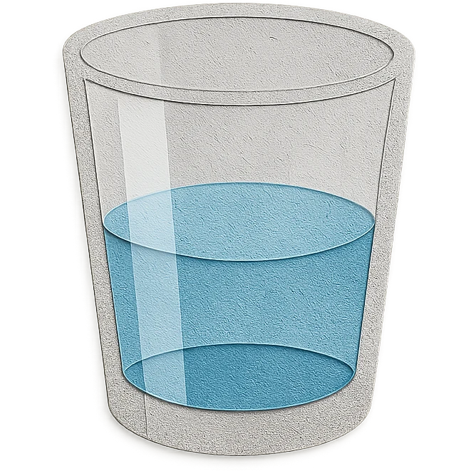 empty glass of water emoji