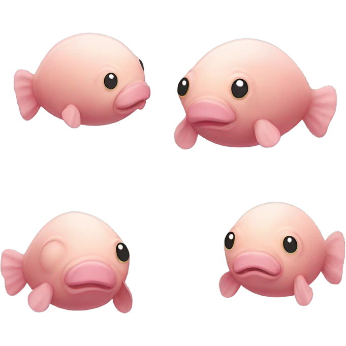 A Blobfish wearing shorts and a sweater vest emoji