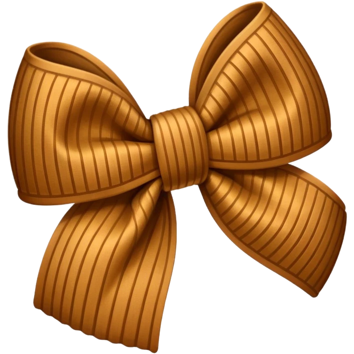 Corduroy bow ribbed texture emoji