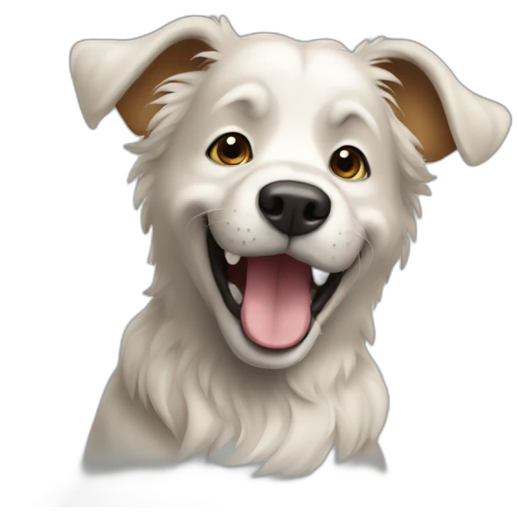 Dog happy emoji