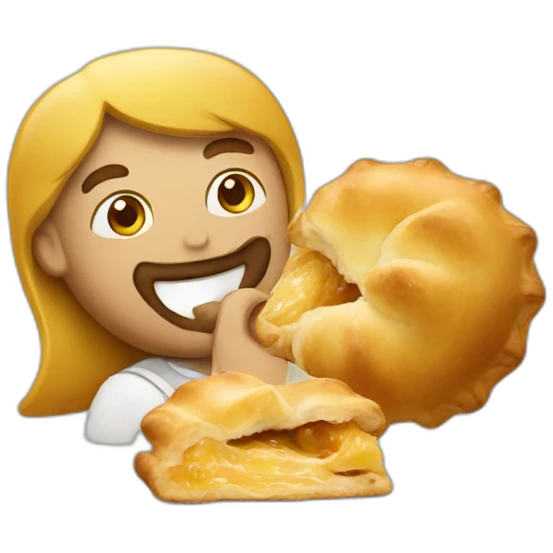 man eating pastizzi emoji