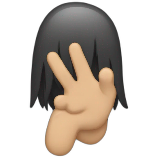 crying finger guns emoji