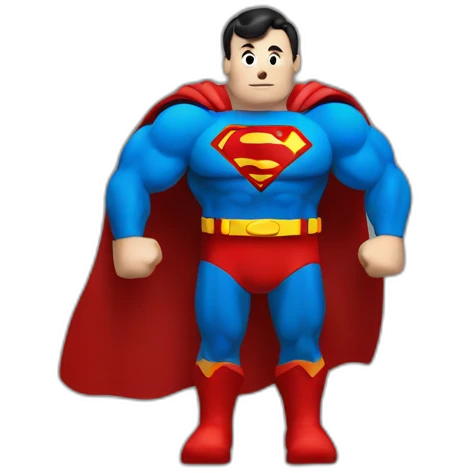 Superman of coding emoji
