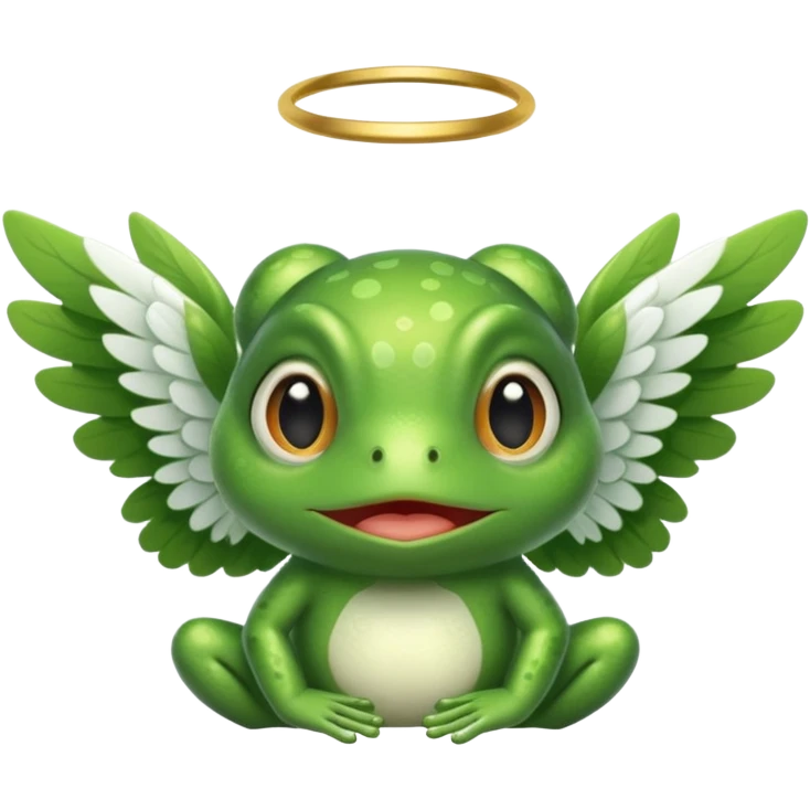 Frog angel  emoji