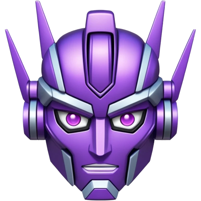 glitter purple and cian transformer emoji