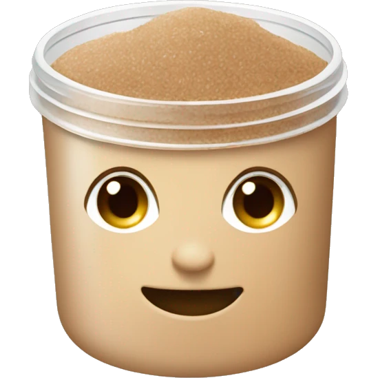 light brown body scrub pot emoji