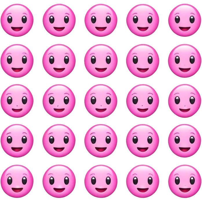 Pink girly emojis emoji
