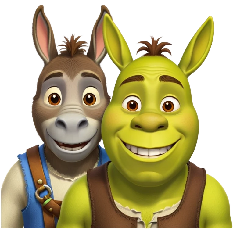 Donkey and shrek emoji