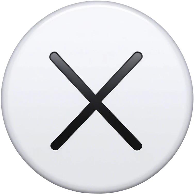 error x emblem emoji