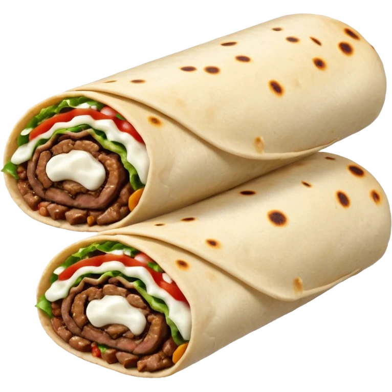 Steak and mozzarella cheese burrito  emoji