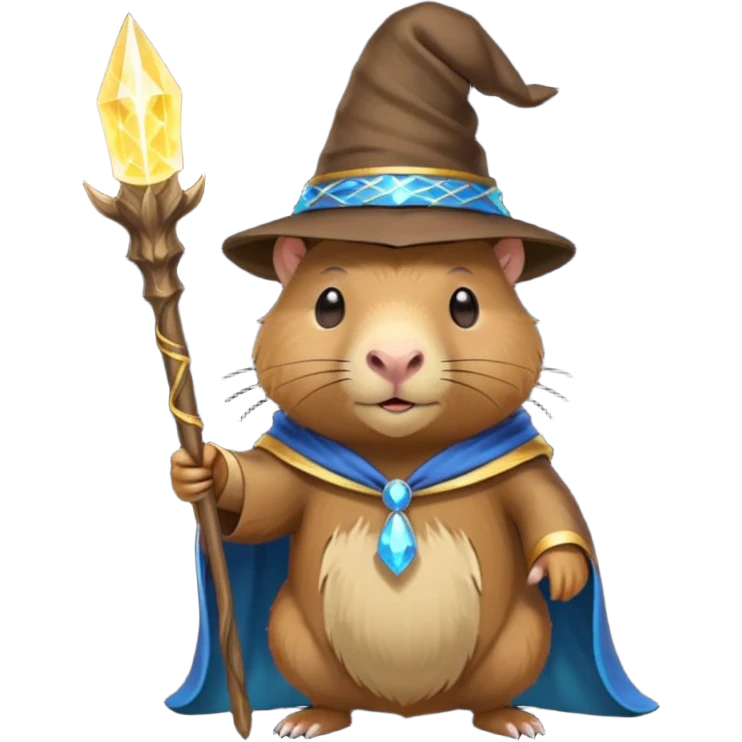 A capybara wizard emoji
