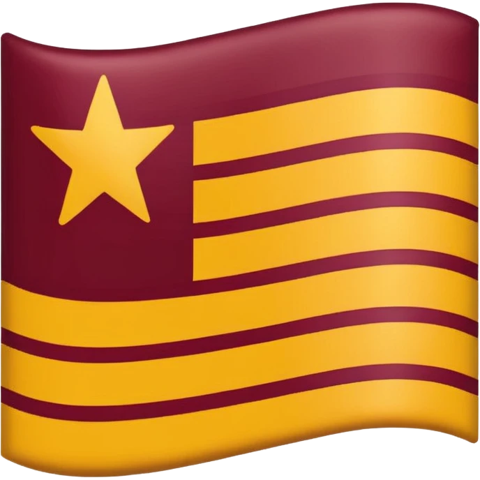 I want a flag like france but colors are maroon ,gold,maroon emoji