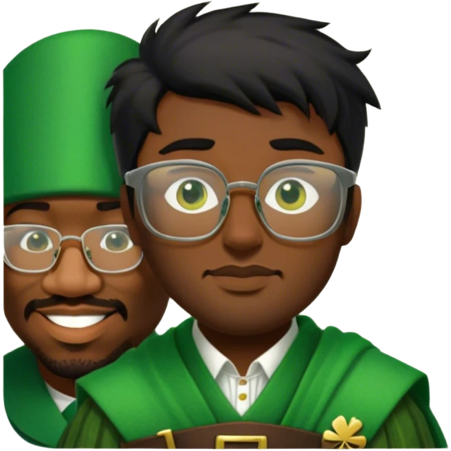 Wearing a Green Kilt emoji