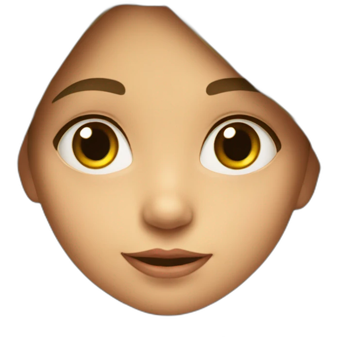 Una niña con un girasol emoji