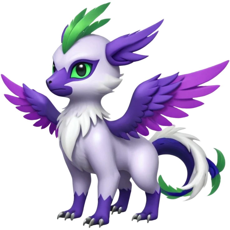 Shiny Absol-Noibat-Trico-Hybrid (Full body) emoji