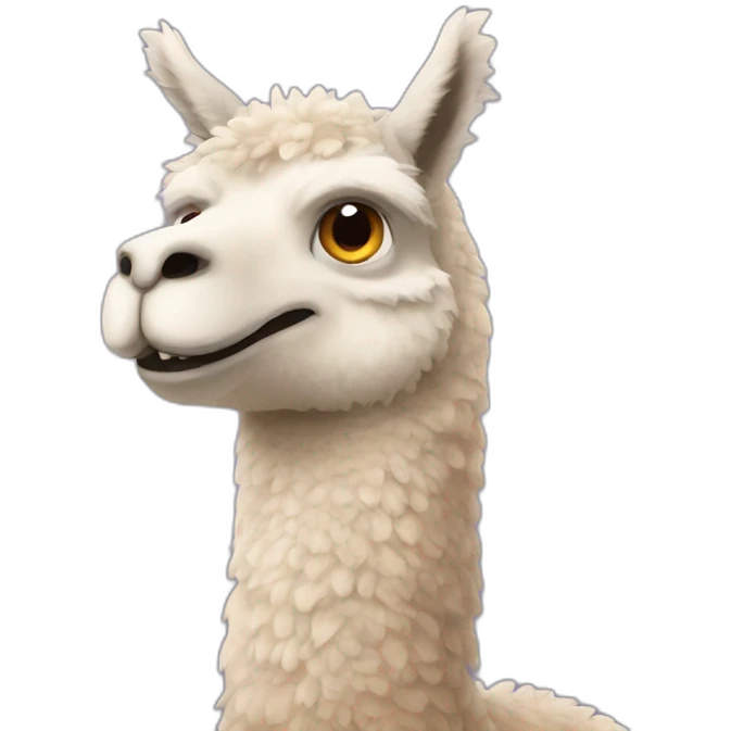 Alpaca dinosaur emoji