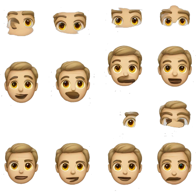 Locutor con anteojos pelo corto nogro y micrófono  emoji