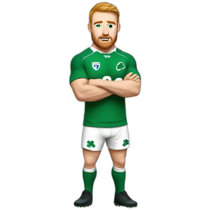 Irish rugby player emoji