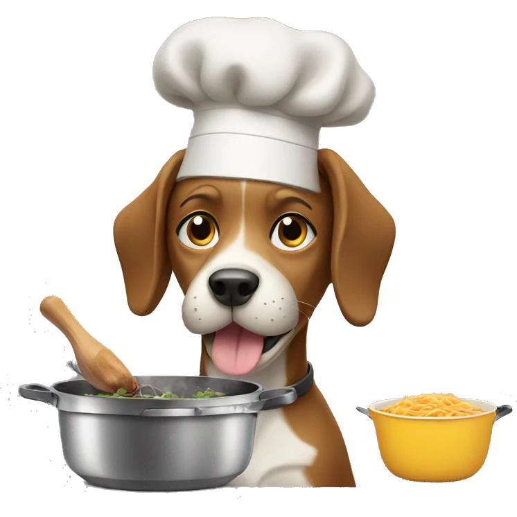dog cooking emoji