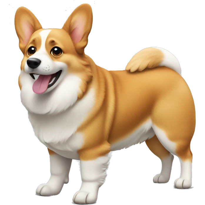 Corgi shaking its buttocks  emoji