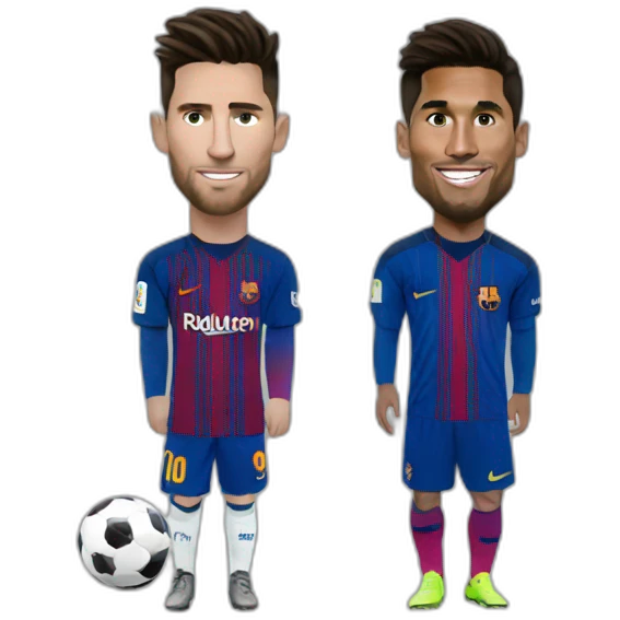 Cristiano sur Messi emoji