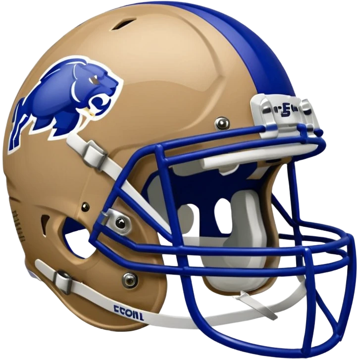 College football player helmet in deep royal blue color emoji