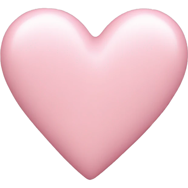 Pastel pink heart emoji