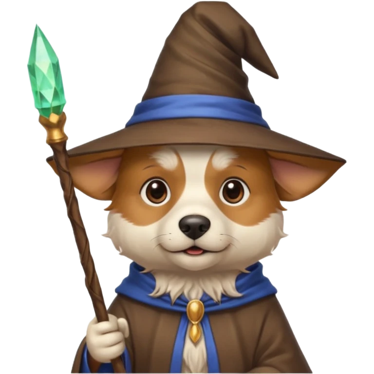 Dog wizard emoji