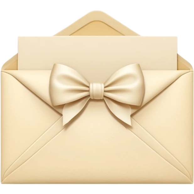 Light cream color The envelope of the romantic  Letter emoji