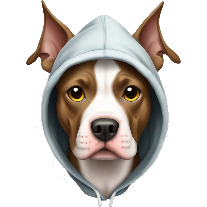 Pit bulls with hoodie  emoji