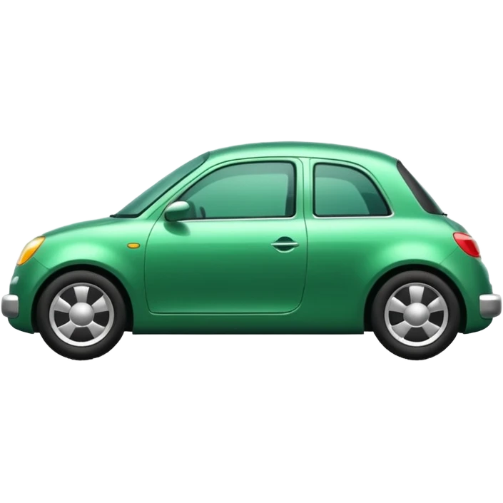 Green car driving away emoji