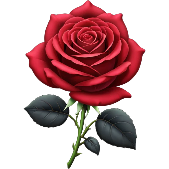 Black rose emoji