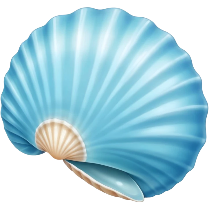 Light blue seashell emoji
