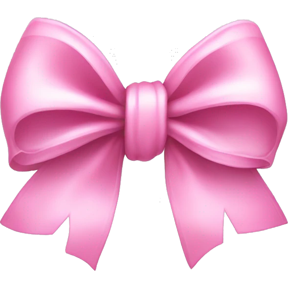 pink and white bow emoji