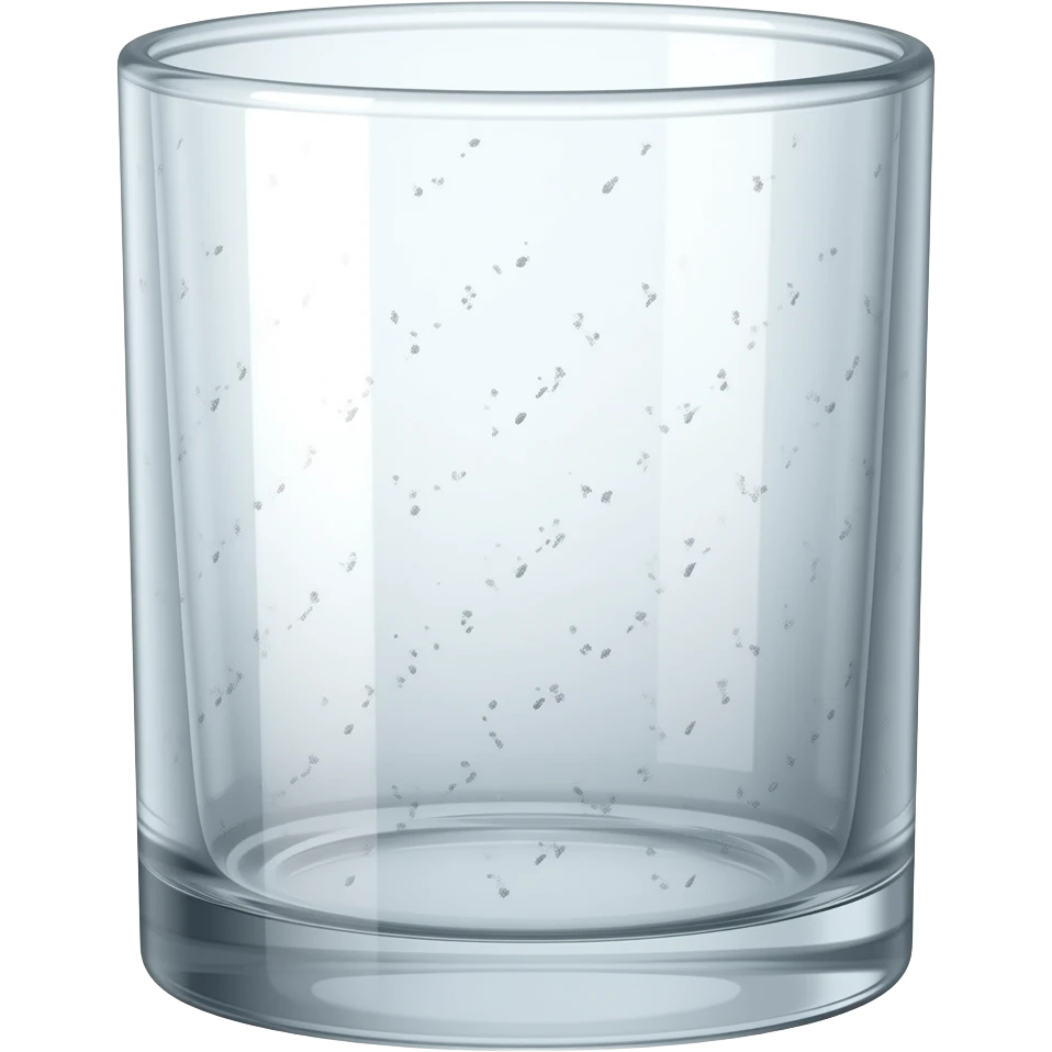 Glas mit  Tupfen emoji