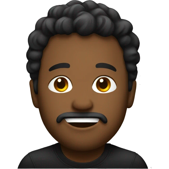 song fan emoji in black emoji