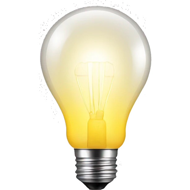 bulb light emoji