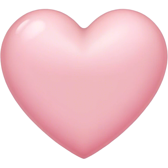Light pink heart emoji