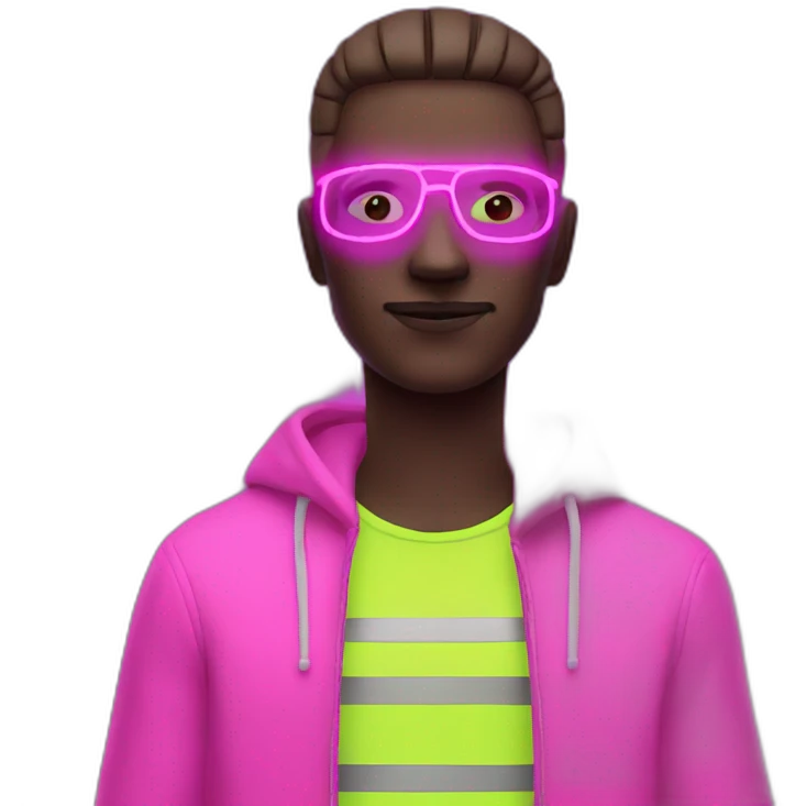 neon man emoji