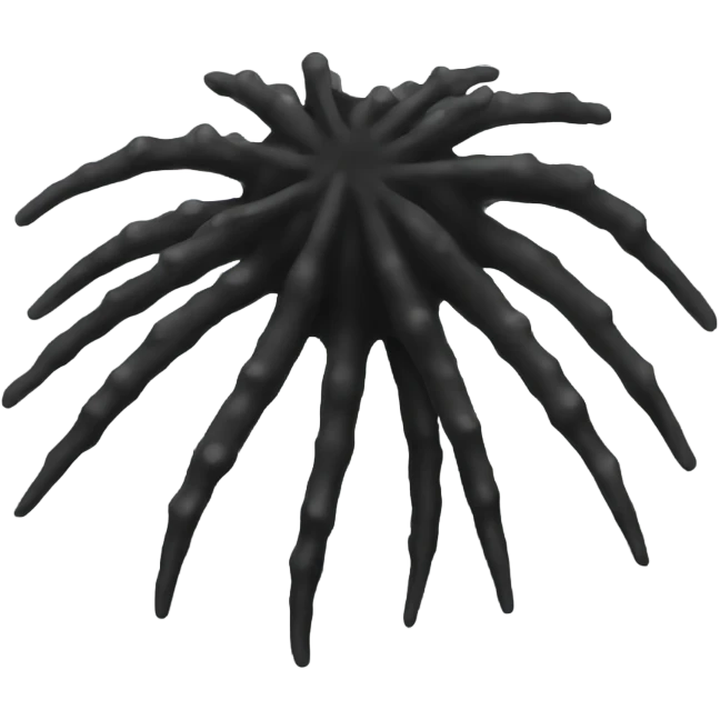 Black urchin emoji