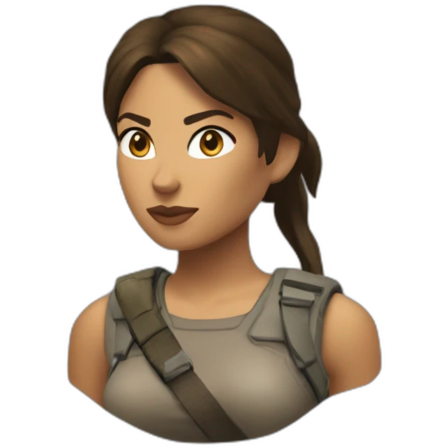 Lara croft emoji