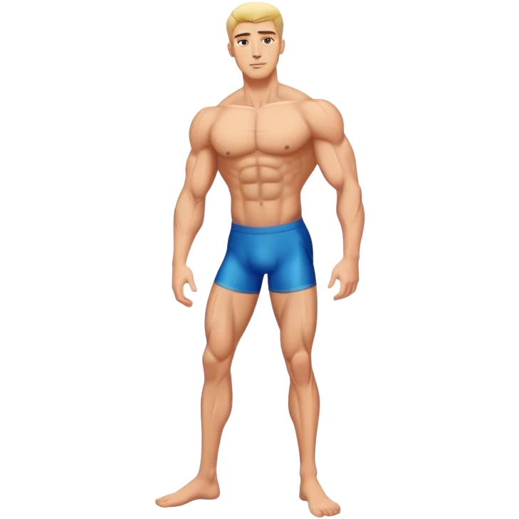Man, long, leg, member, muscle emoji