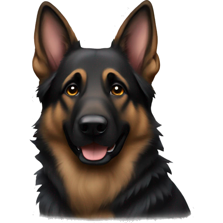 dark german shepherd  emoji