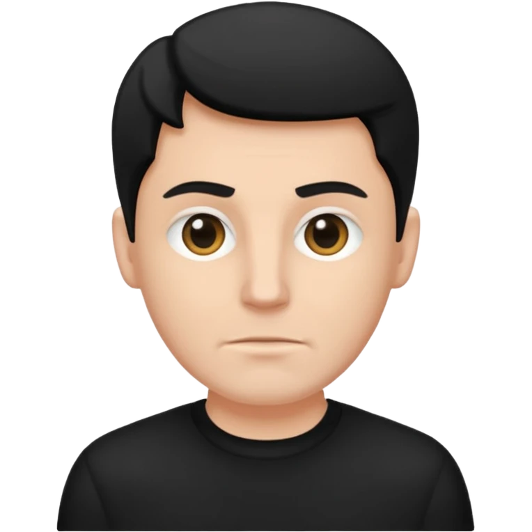 gil be white and be wering black emoji