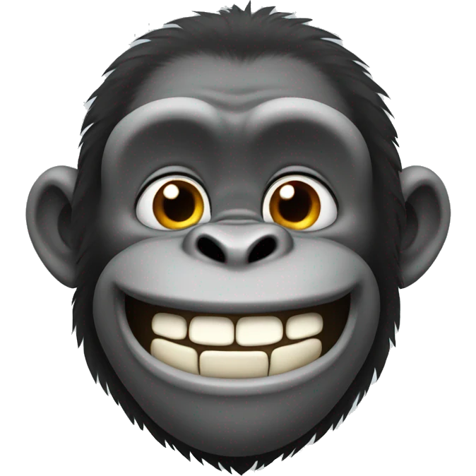 smiling gorilla emoji