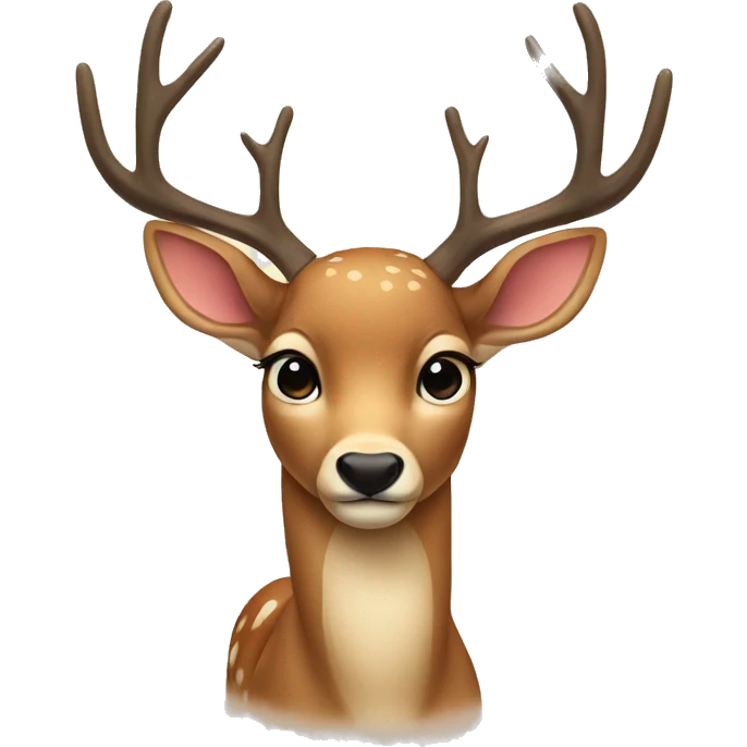 Deer with bow  emoji