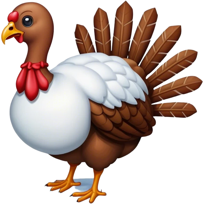 Turkey in snow emoji