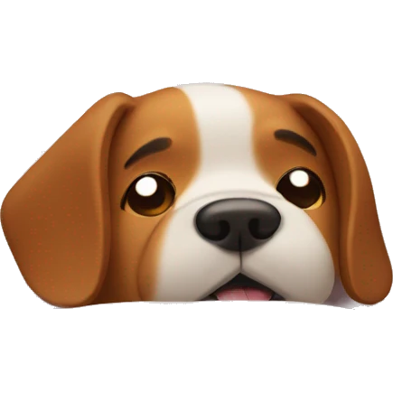 Dog in bed emoji